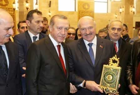 Президенты Беларусии и Турции Александр Лукашенко и Реджеп Тайип Эрдоган