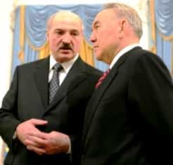 Президент Беларуси Александр Лукашенко и Президент Казахстана Нурсултан Назарбаев